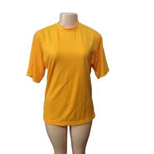 Champro Short Sleeve Tshirt Youth XLarge 18 Gold Polyester